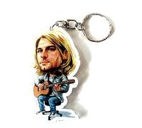 Music Legends Caricature Acrylic Keyring - Kurt Cobain - Nirvana