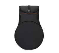Music Lesson Drum Pad Bag for Percussion Players, Portable Round Storage Bag with Accessory Pocket and Easy Care Finish Percussion Gear Holder Rehearsal Organizer Lesson Carry Case Drum Sticks Pocket