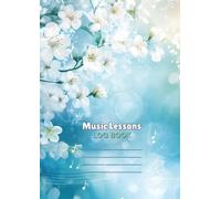 Music Lesson Logbook: Student Attendance and Progress Record (Two Lessons Per Page)