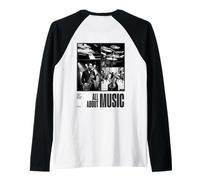Music Lover Collage Jazz Rock Pop Blues 2026 Graphic Raglan Baseball Tee
