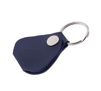 Music Lover Essential Guitar Pick Holder Case Keychain PU Leather Storage Bag Gift - Blue