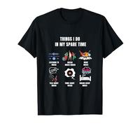 Music Lover Funny Things I Do In My Spare Time Print T-Shirt