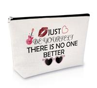 Music Lover Gift for Women Makeup Bag Music Themed Gifts Inspirational Gifts for Musician Singer Gift Ideas Christmas Birthday Graduation Present for Friends Sister Travel Toiletry Bag