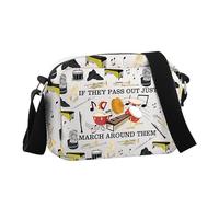 Music Lover Gift If They Pass Out Just March Around Them Crossbody Bag Marching Band Gift, March Around T Hcb