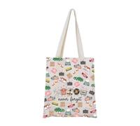 Music Lover Gift Never Forget Tote Bag Born in the 90s Gift Vintage Camera Photography Gif-t Cassette Tape G-ift(Never TOTE)
