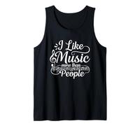 Music Lover - I Like Music More Than People Tank Top