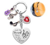 Music Lover Keychain Gifts,Personalised Keychain,Keyring,Keyring Gifts for Men,Music Keyring, 1 pack,For Fans Teen Girls Daughter Women Cute Keychains,Ornament Heart Keyrings Birthday Present
