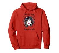Music Lover Life Is A Song Sing It Loud Gift Idea Pullover Hoodie