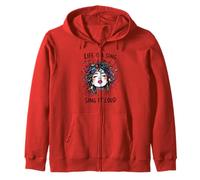 Music Lover Life Is A Song Sing It Loud Gift Idea Zip Hoodie