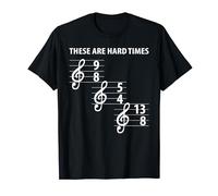 Music Lover - These Are Hard Difficult Times Music T-Shirt