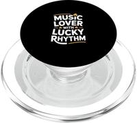 Music Lover With Lucky Rhythm Irish Shamrock PopSockets PopGrip for MagSafe