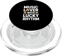 Music Lover With Lucky Rhythm Irish Shamrock PopSockets PopGrip for MagSafe