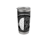 Music Lovers Brain and Heart Stainless Steel Insulated Tumbler