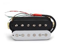 Music Lovers Electric Guitar Pickups Electric Guitar Pickup Coil Spliting Pickup Humbucker Dual Coill Pickup 4 Conduct Cable N-7.5K/B-15K Output Black/White(B)