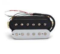 Music Lovers Electric Guitar Pickups Electric Guitar Pickup Coil Spliting Pickup Humbucker Dual Coill Pickup 4 Conduct Cable N-7.5K/B-15K Output Black/White(A)
