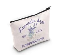Music Lovers Gift Lavender Print Makeup Bag Music Album Inspired Merchandise Zipper Pouch Musical Gift Singer Fans Gift (Haze 2022 UK2)