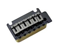 Music Lovers Guitar Bridge 1 Set 2 Post Point Electric Guitar Tremolo Bridge Brass Saddle And Base Spring GG2001Durable(Black)