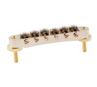 Music Lovers Guitar Bridge 10.4mm Roller Saddle Bridge With Post For LP Style Electric Guitar(Gold)