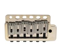 Music Lovers Guitar Bridge 54mm Stainless Steel Saddle Guitar Tremolo Bridge With Full Solid Block Musical Instrument Accessories(Gold)