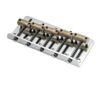Music Lovers Guitar Bridge 72mm Top Loading 5 String Fixed Bridge For Jazz Bass Chrome Replacement Parts(Threaded)