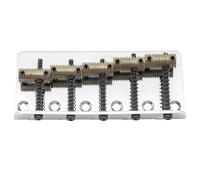 Music Lovers Guitar Bridge 72mm Top Loading 5 String Fixed Bridge For Jazz Bass Chrome(Threaded)