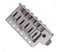 Music Lovers Guitar Bridge Left Handed Electric Guitar Bridge Saddle Single Tremolo Thickened Base Accessories(Chrome)