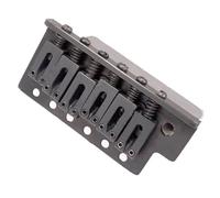 Music Lovers Guitar Bridge Left Handed Electric Guitar Bridge Saddle Single Tremolo Thickened Base Standard Accessories(Black)
