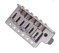 Music Lovers Guitar Bridge Left Handed Electric Guitar Bridge Saddle Single Tremolo Thickened Base Standard Accessories(Chrome)