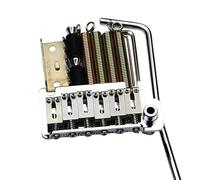 Music Lovers Guitar Bridge Tremolo Electric Guitar String Board Double Swing Bridge Stainless Steel Saddles And Block(CR)
