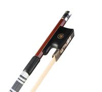 Music Lovers Violin Bow 5pcs/1set Brazilwood 4/4 Violin Bow Fast Response Silver Wire And Black Silk Winding Sheep Skin Grip