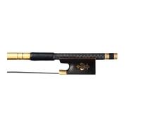Music Lovers Violin Bow 5PCS Carbon Fiber Violin Bow 4/4 Ebony Frog White Horsehair Snakewood Fast Response Nice Tone(C 075)