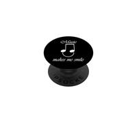 Music Makes Me Smile Funny Saying Singer Musician PopSockets Adhesive PopGrip