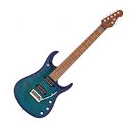 Music Man JP15 Quilt Top 7 String Cerulean Paradise