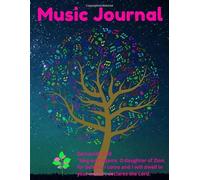 Music Manuscript: Blank 12 Staff Christian Music Songwriting Notebook With Bible Quotes | Blank Music Journal | 130 pages, 8.5 X 11 inches
