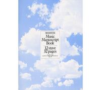 Music Manuscript Book: 12 Stave 32 Pages Stitched: Manuscript