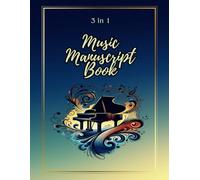 Music Manuscript Book: 127 page Music Composition Notebook 8.5x11 inches with 12 Staves sheets | Grand Staff sheets | College Ruled sheets | Basic music reference guide page