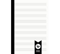 Music Manuscript Book A5: Blank Sheet Music Journal | Blank Staff Notebook | 110 Pages - 55 Sheet | 9 Staves per Page | DIN A5