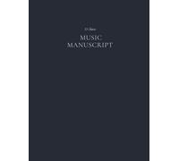 Music Manuscript Notebook 12 Staves: Blank Music Manuscript Paper, 5-line Music Staff Manuscript Notebook, 150 pages, large size (8.25 x 11")