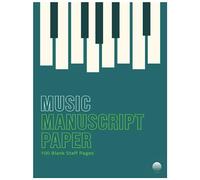 Music Manuscript Notebook: Blank Sheet Music with a Stylish White Marble Design / Notebook for Musicians / Staff Paper / Composition Books Gifts ... * Spacious * 14 Lines per Staff * 100 pages *