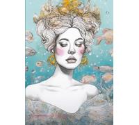 Music Manuscript Notebook: Large Staff Pages for Learning and Practice, Underwater Princess themed cover