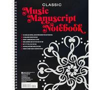 Music Manuscript Notebook (Regular Staff. Perforated Pages for easy removal.)