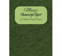Music Manuscript Paper: 100 Pages | 7 Staves Per Page | 8.5 x 11 inches | Blank Sheet Music | Standard Music Composition Book | Songwriting Journal