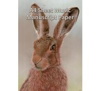 Music Manuscript Paper A4 exercise book: 100 Sheet Music notation pad with 9 music staves per page