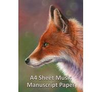 Music Manuscript Paper A4 exercise book: 100 Sheet Music notation pad with 9 music staves per page