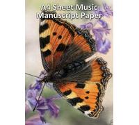 Music Manuscript Paper A4 exercise book: 100 Sheet Music notation pad with 9 music staves per page