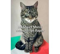Music Manuscript Paper A4 exercise book: 100 Sheet Music notation pad with 9 music staves per page