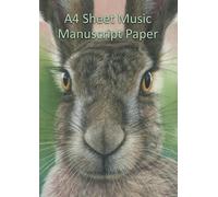 Music Manuscript Paper A4 exercise book: 100 Sheet Music notation pad with 9 music staves per page