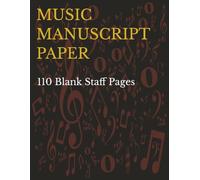 Music Manuscript Paper: Blank Sheet Music Notebook | 7-Stave Wide Staff Paper | 110 Pages | A4 Size (8.5 x 11") | Music Composition Book for Songwriting, Music Theory, Students & Musicians