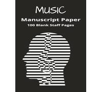 Music Manuscript Paper: Blank Sheet Music Notebook | Staff Paper Notebook | Staff Manuscript Pad | 100 Pages | 8.5 x 11 inches