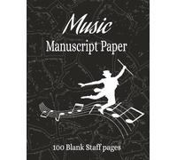 Music Manuscript Paper: Manuscript Paper | Blank sheet Music Notebook | Music writing notebook | Staves Manuscript pad | Wide staves manuscript paper ... per Page | Full 8,5'' wide x 11'' high |